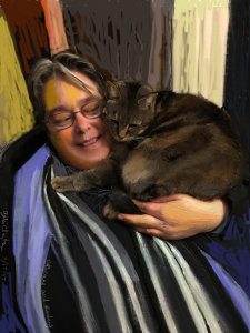 Catherine and Monkey - by Gabi Clayton, 11-17-2017