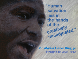 MLK Human salvation quote - by Gabi Clayton, 01-16-2017