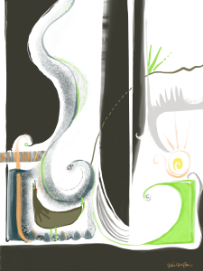 Rooster Crowing in the Dead of Night - by Gabi Clayton, 03-03-2019