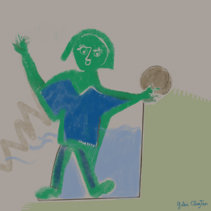 She Plays Water Volleyball - by Gabi Clayton, 02-13-2019