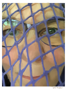 Stringbag Veiled Self Portrait - by Gabi Clayton, 04-30-2019